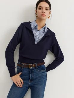 2 in 1 Leisure Lapel Knit Top