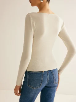 2 in 1 Ribbed Skinny Knit Top