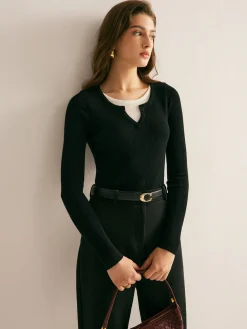 2 in 1 Slim Knit Top