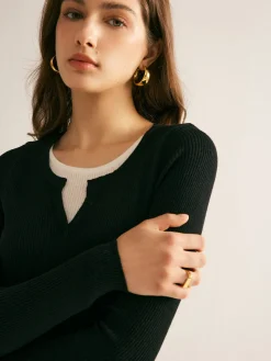 2 in 1 Slim Knit Top