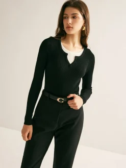 2 in 1 Slim Knit Top