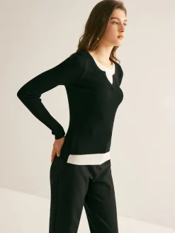 2 in 1 Slim Knit Top