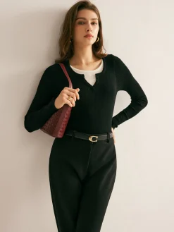 2 in 1 Slim Knit Top