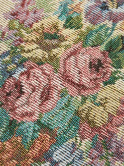 2 in 1 Tweed Floral Zipper Polo Dress