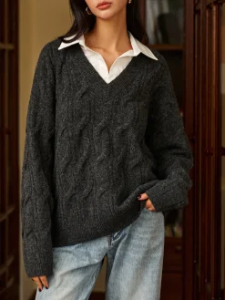 2 in 1 Twist Polo Sweater