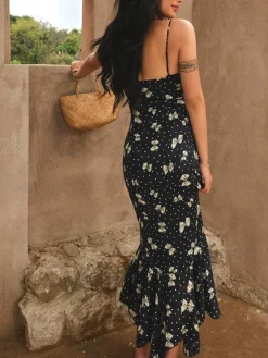 A Line Floral Dress