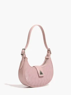 Adjustable Strap Diamond Crescent Bag