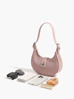 Adjustable Strap Diamond Crescent Bag