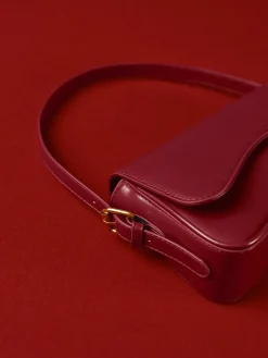 Adjustable Strap Flap Armpit Bag