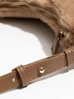 Adjustable Strap Fuzzy Armpit Bag