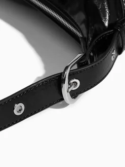 Adjustable Strap Zipper Tote Bag