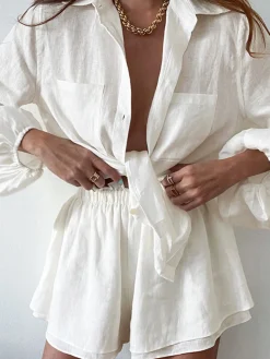 Aegean Two Piece Double Lined Shorts Set