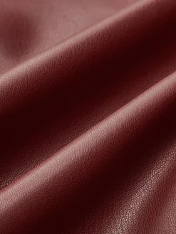 A-Line Faux Leather Mini Skirt