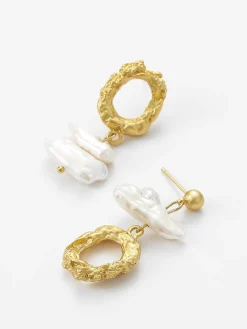 Asymmetric Pearl Earrings