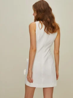Asymmetrical Bow Short Dress