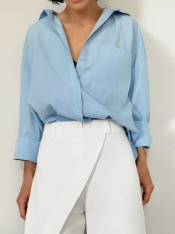 Asymmetrical High Waist Wide-Leg Pants