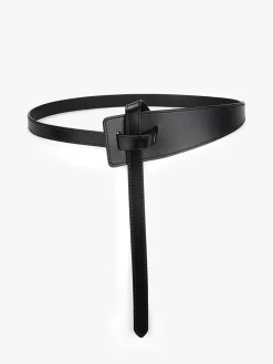 Asymmetrical Knotted Leather Belt