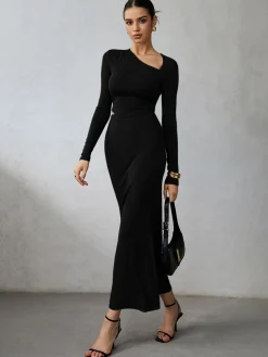 Asymmetrical Long Sleeve Skirt Set