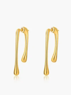 Asymmetrical Tear Drop Earrings