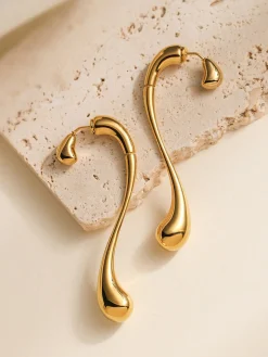 Asymmetrical Water Drop Earrings