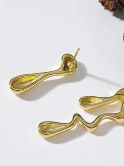 Asymmetrical Water Drop Earrings