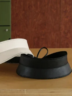 Asymmetrical Wide Tie Belt