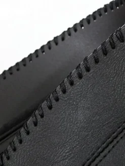 Asymmetrical Wide Tie Belt