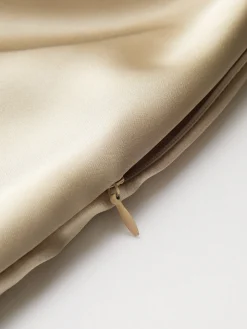 Asymmetrical Zipper Pleated Dress