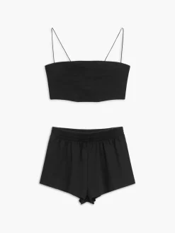 Athleisure Long Sleeve Three Piece Shorts Set