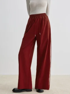 Athleisure Side Pinstripe Drawstring Pants
