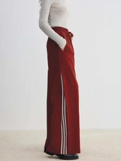 Athleisure Side Pinstripe Drawstring Pants