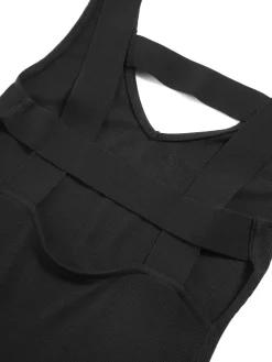 Back Cutout Knit Midi Dress