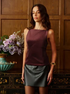 Backless Bow-Decor Tank Top