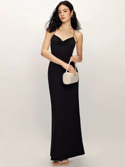Backless Cami Fishtail Jersey Dress