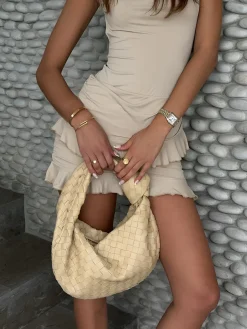 Backless Cap Sleeve Ruffle Dress