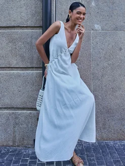 Backless Cutout Criss Cross Dress