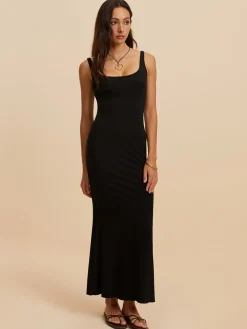 Backless Low Cut Long Dress