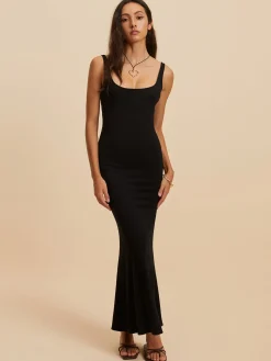 Backless Low Cut Long Dress