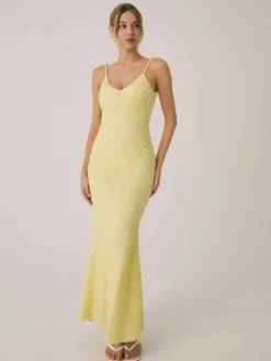 Backless Plain Cami Midi Dress