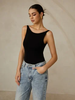 Backless Sleeveless Bodysuit