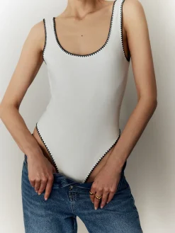Backless Slim Low Cut Bodysuit