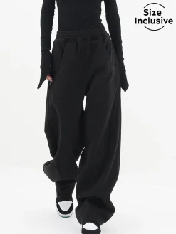 Baggy Solid Wide Leg Pants