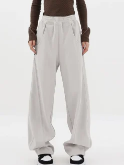 Baggy Solid Wide Leg Pants