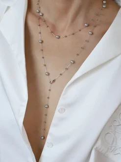 Ball Bead Tassel Necklace