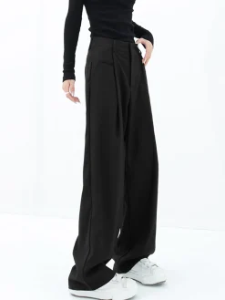 Basic Baggy Wide Leg Dress Pants