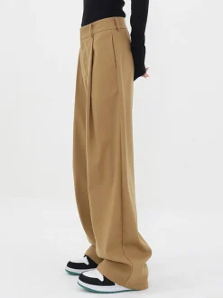 Basic Baggy Wide Leg Dress Pants