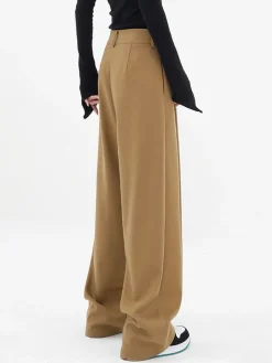 Basic Baggy Wide Leg Dress Pants