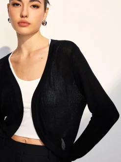 Bat Sleeve Hollow Cardigan