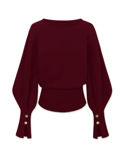 Bell Sleeve Cinched Sweatshirt