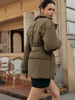 Belted Lapel Cozy Winter Coat